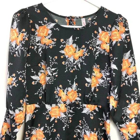 Free People Size 0 Parker Floral Long Sleeve Dress - Picture 4 of 10